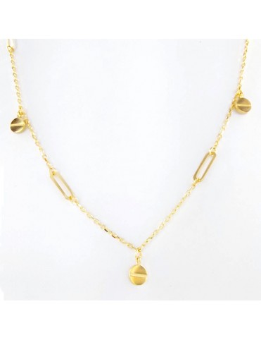 Collar Oro Discos Tornillo...