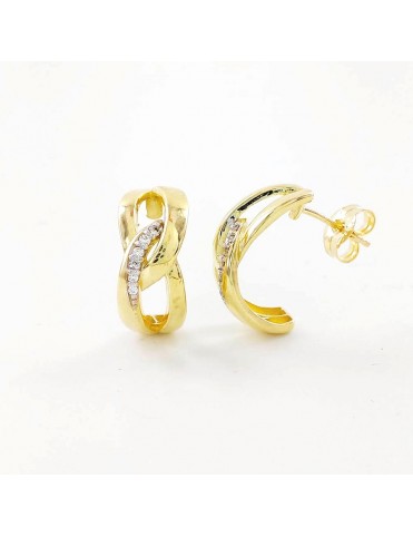 Pendientes Oro Circonitas...