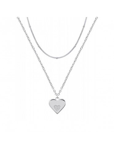 Collar Lotus Silver Corazón...
