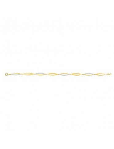 Pulsera Oro Bicolor 9KTS...