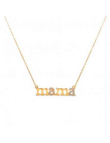 Collar Plata Chapada Mamá...