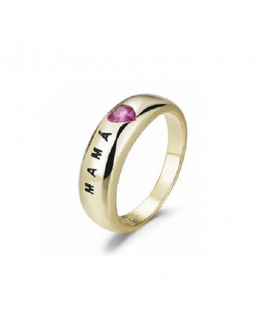 Anillo Plata Chapada Mamá...