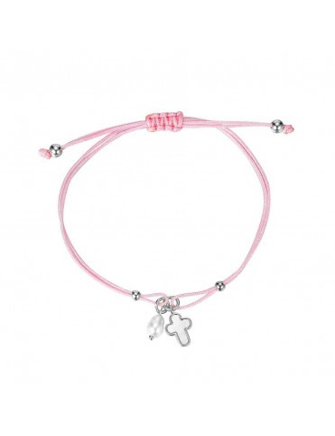 Pulsera Hilo Rosa Cruz...