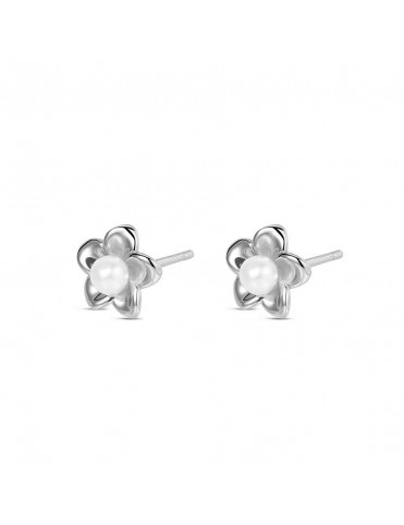 Pendientes Plata Flor con...