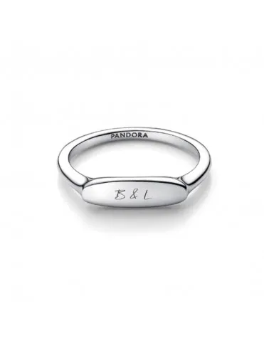 Anillo Pandora Barra Grabable Plata Ley 193986C00-48
