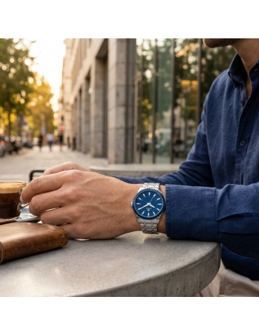 Reloj Marea Hombre Acero Inoxidable, Esfera Azul 5 ATM B41446/2