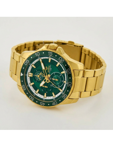 Reloj Marea Hombre Dorado Multifunción Esfera Verde B41450/5