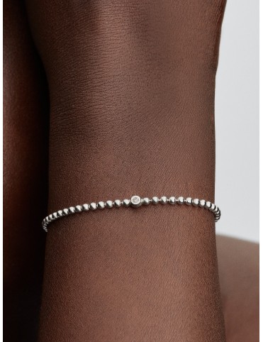 Pulsera Pandora Signature 18cm Cuentas y Gemas 594822C01-18