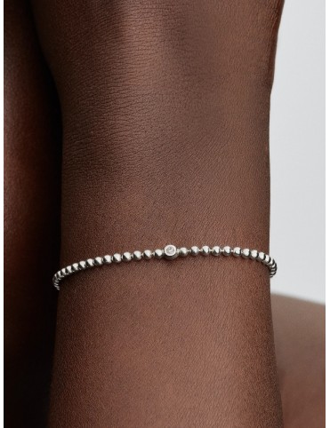 Pulsera Pandora Signature 20cm Cuentas y Gemas 594822C01-20