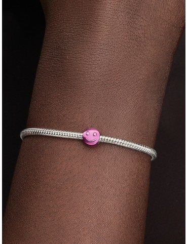 Charm Pandora Moments Mini Cara Feliz Rosa 794815C01