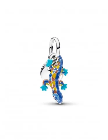 Charm Pandora Moments Colgante Doble Salamandra y Etiqueta 794916C01