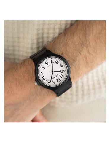 Reloj Calypso Esfera Blanca Correa de Caucho Negra para Hombre K5879/4