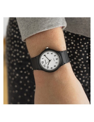 Reloj Calypso Esfera Blanca Correa de Caucho Negra para Mujer K5880/5
