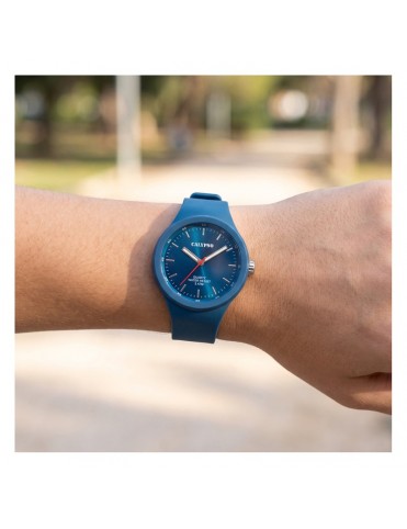 Reloj Calypso Esfera y Correa de Caucho Azul para Hombre K6072/2
