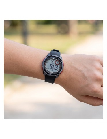 Reloj Calypso Digital Correa de Caucho Negro Unisex K6076/4