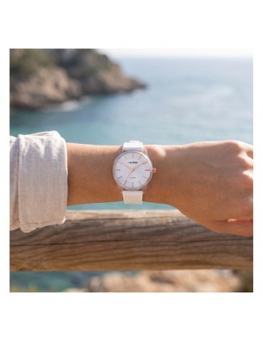 Reloj Calypso Digital Correa de Caucho Blanca para Mujer K6085/1