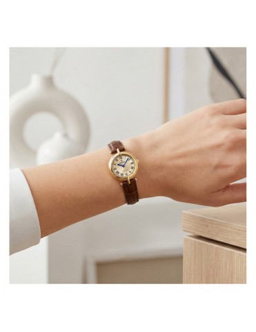 Reloj Festina Acero Correa de Piel Esfera Dorada para Mujer F20788/2