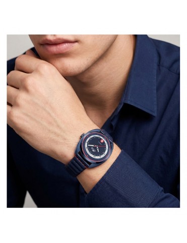 Reloj Lotus Acero Correa de Piel Esfera Azul para Hombre 19097/1
