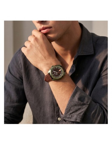 Reloj Lotus Acero Correa de Piel Marrón Esfera Marrón para Hombre 19098/2