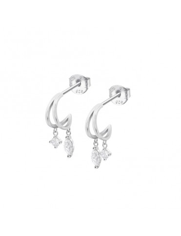 Pendientes Lotus Silver Aro...