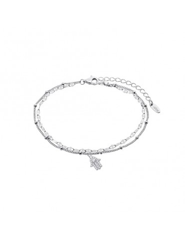 Pulsera Lotus Silver Doble...