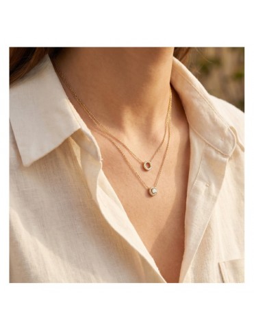 Collar Lotus Style Cadena Dorada con Colgante LS2736-1/2