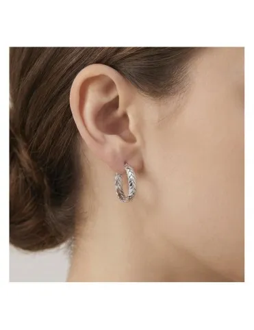 Pendientes Lotus Style Aro Trenzado tipo Espiga LS2745-4/1