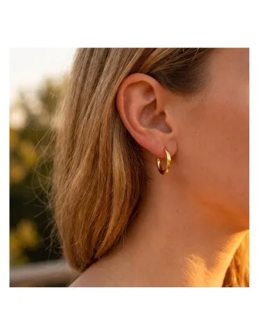 Pendientes Lotus Style Aro Grueso Liso LS2746-4/1