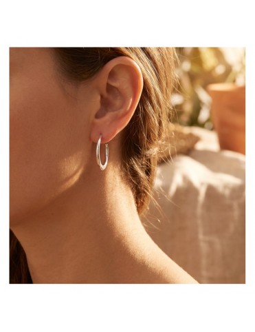 Pendientes Lotus Style de Aro Liso LS2747-4/2
