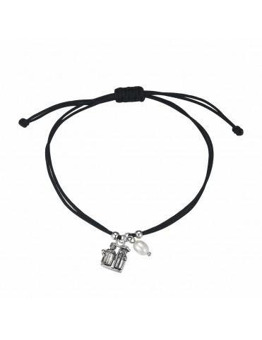 Pulsera Hilo Negro con...