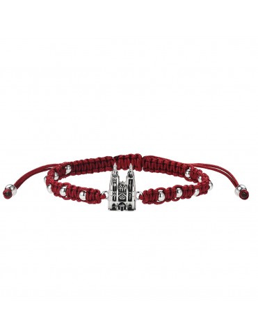 Pulsera Hilo Granate con...