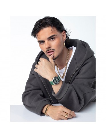 Collar Viceroy Abraham Mateo Cadena Barbada Dorado con Placa 50 cm 15213C01012