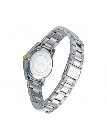 Reloj Viceroy Mujer Abraham Mateo Bisel Dorado Esfera Naranja 30 mm 401348-97