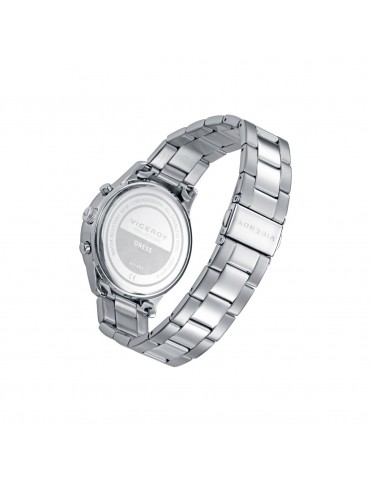 Reloj Viceroy Hombre Cronógrafo Acero Esfera Blanca Contadores Negros 401495-05