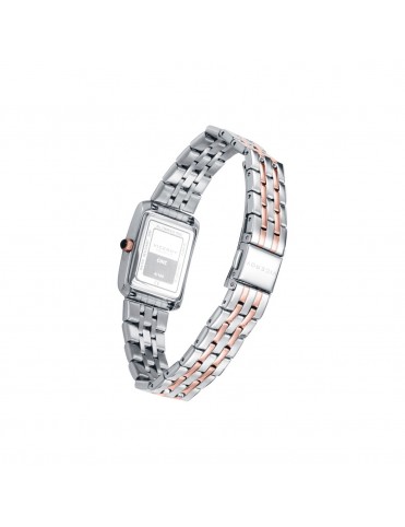 Reloj Viceroy Mujer Rectangular Esfera de Madreperla Rosa Brazalete Bicolor 41164-73