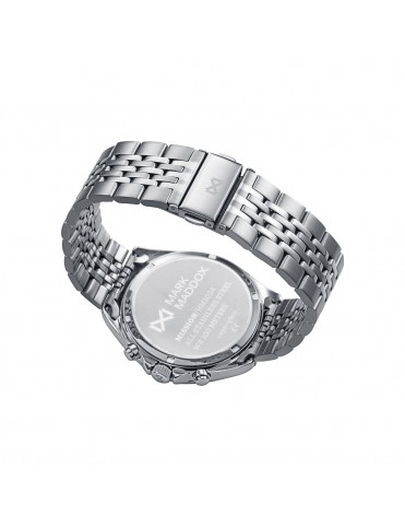 Reloj Mark Maddox Hombre Cronógrafo Acero Bisel Negro Esfera Negra 43 mm HM1024-57