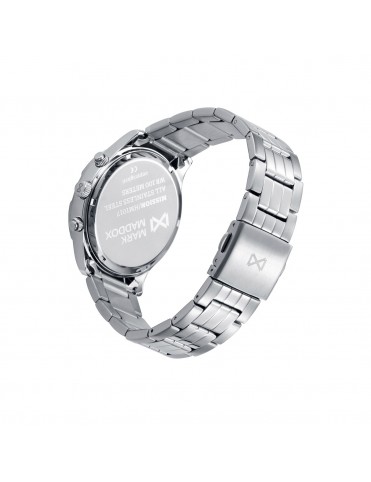 Reloj Mark Maddox Hombre Cronógrafo Acero Bisel Azul Esfera Azul 44 mm HM1017-36
