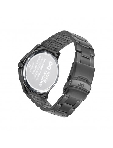 Reloj Mark Maddox Hombre Acero Negro Esfera Gris 43 mm HM1026-17