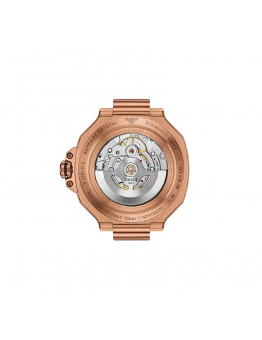 Reloj Tissot T-Race Powermatic 80 41mm Rosado Esfera Negra T1418073705100
