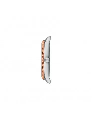 Reloj Tissot Ballade 40mm Bicolor Rosado Esfera Azul T1564102204100