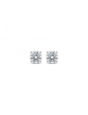 Pendientes De Oro Blanco...