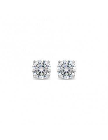 Pendientes De Oro Blanco...