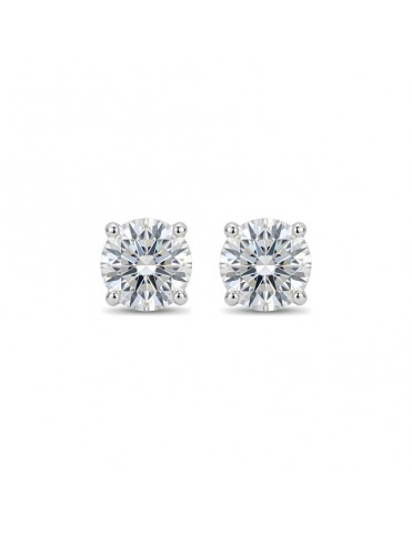 Pendientes De Oro Blanco...