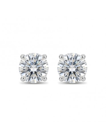 Pendientes De Oro Blanco...