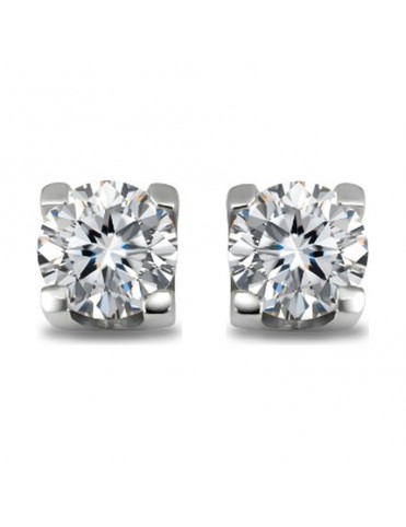 Pendientes De Oro Blanco...