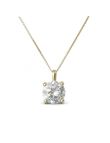 Collar De Oro Amarillo Con...