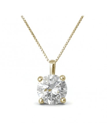 Collar De Oro Amarillo Con...