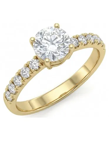 Anillo De Oro Amarillo Con...