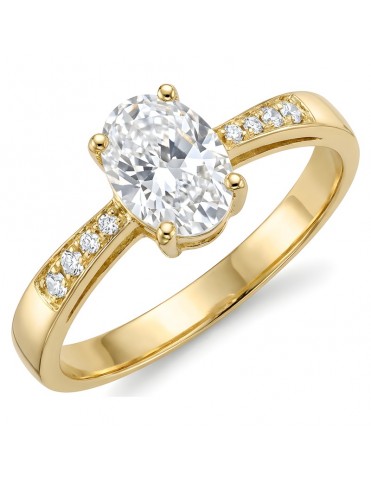 Anillo De Oro Amarillo Con...