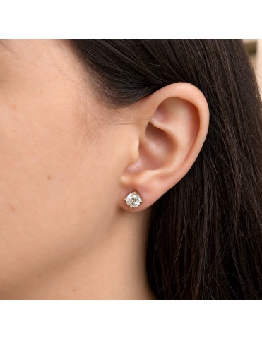 Pendientes De Oro Blanco Con Diamantes De Laboratorio 2,00 Quilates PT060270/2K